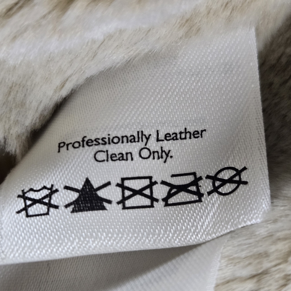 Eddie Bauer Genuine Leather Tan Jacket Button Front Y2K Faux Shearling Lined XL - Picture 15 of 15